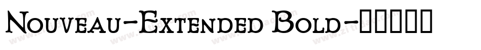 Nouveau-Extended Bold字体转换